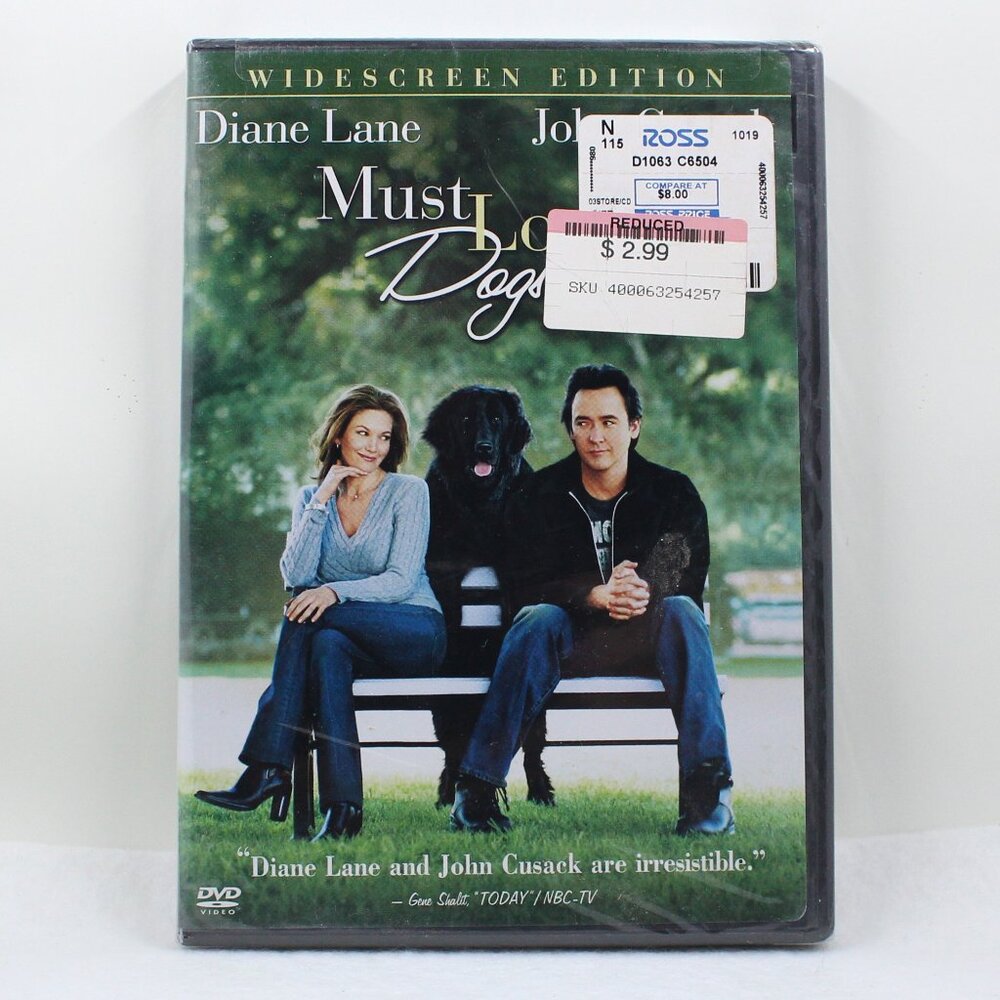 Must Love Dogs Romantic Comedy Video on New or Sealed Unopened DVD